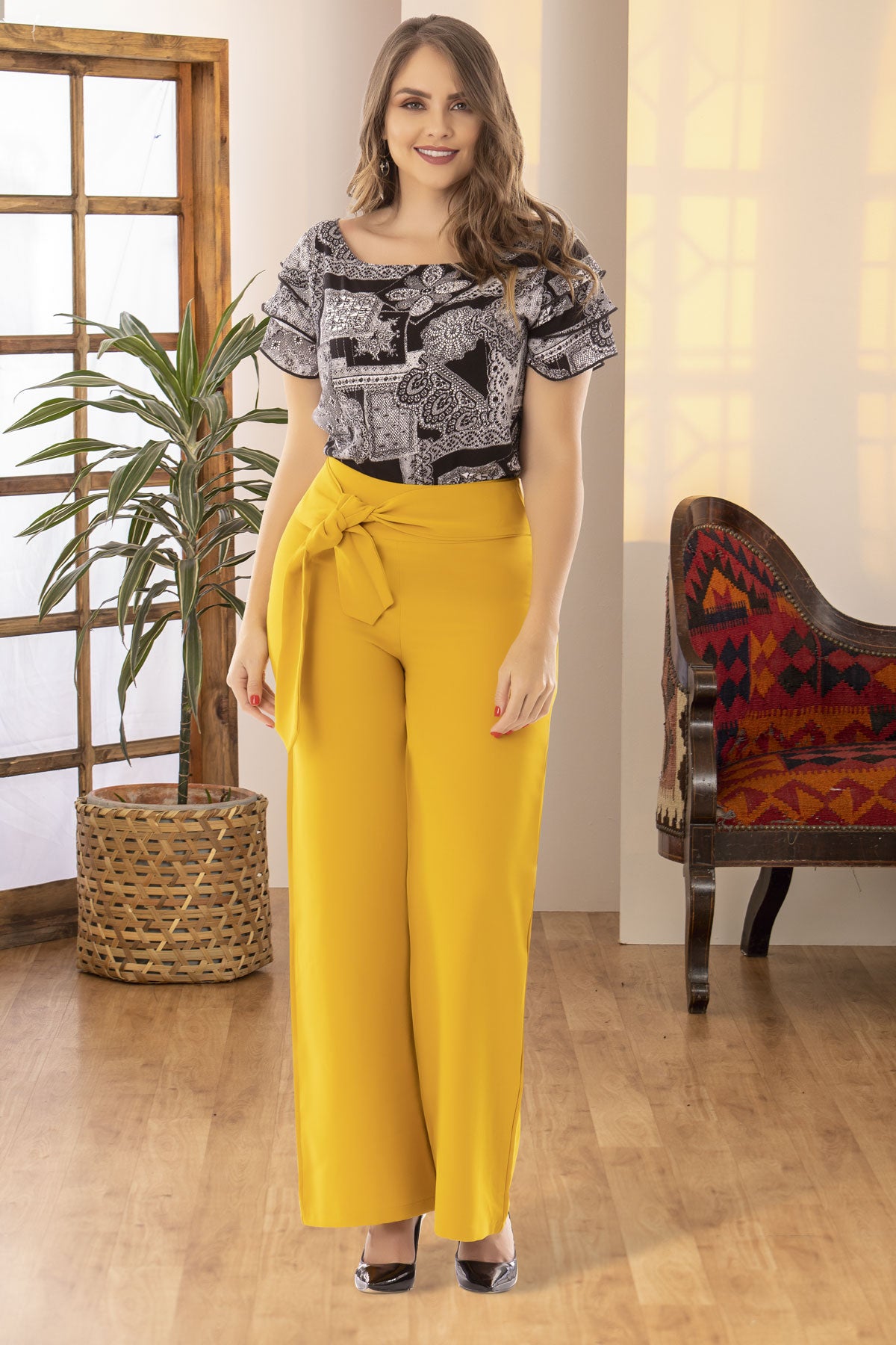 Pantalón 8303 Amarillo – KAZZANI JEANS